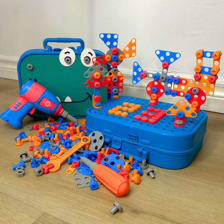 Portable Construction Box for Children - BuildiBox-Nora Luxe