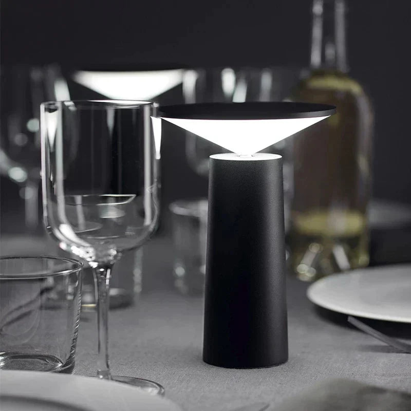 Portable Dimmable Table Lamp - LumoFlex-Black-Nora Luxe