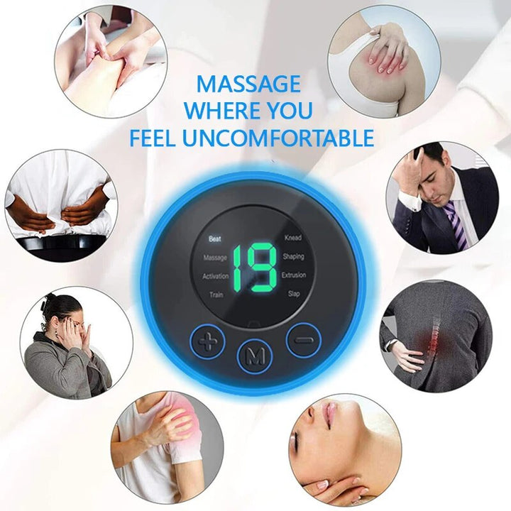 PORTABLE ELECTRIC MINI NECK MASSAGER WITH PAD & REMOTE CONTROL | INTELLIGENT MASSAGE DEVICE-With Remote Control-Nora Luxe