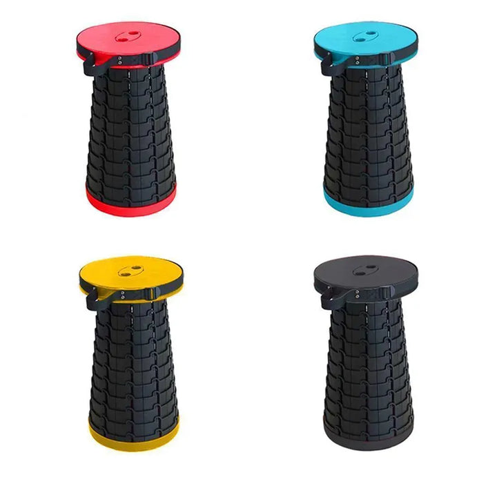 Portable Folding Stool - CompactGo-Red-Nora Luxe