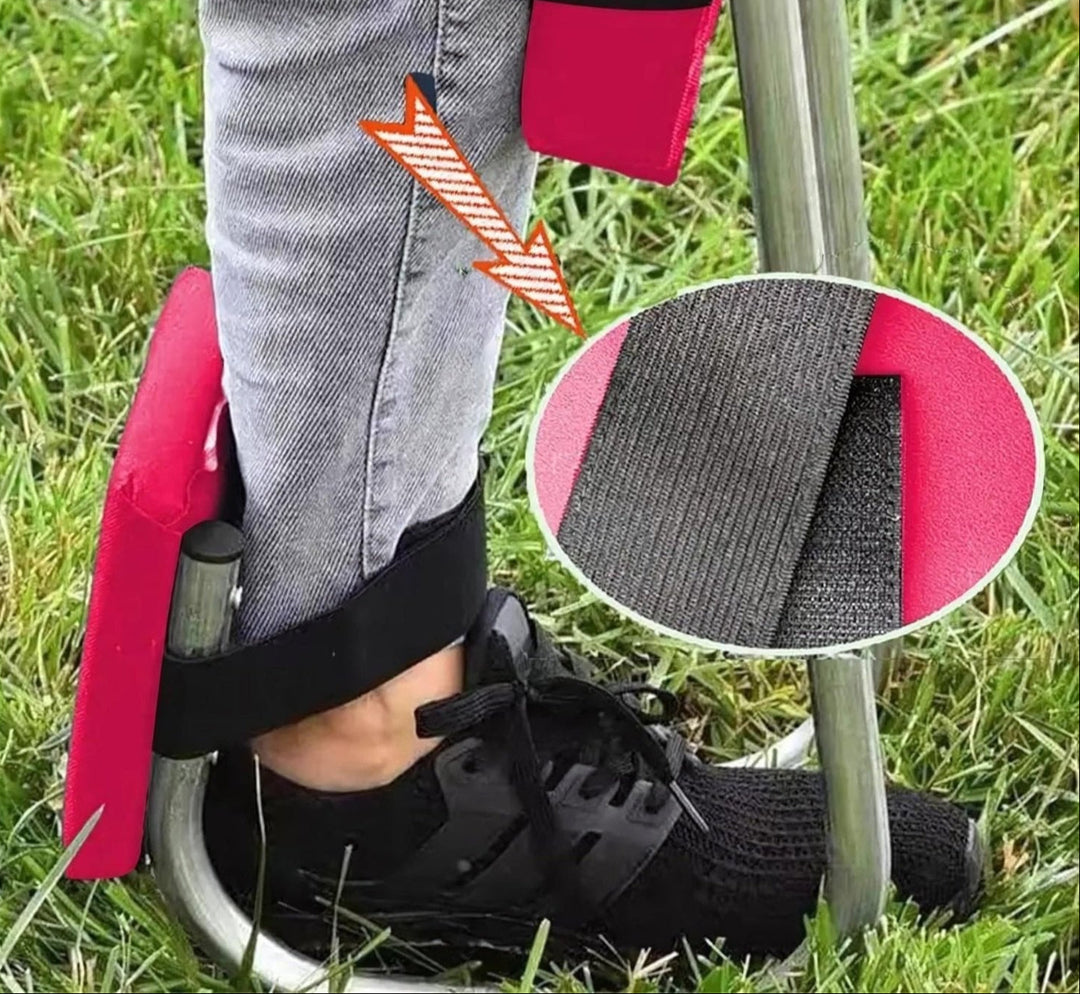 Portable Garden Kneeler and Stool - GardenEase Duo-Black-Nora Luxe
