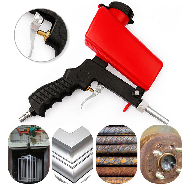 Portable handheld pneumatic sandblasting gun-Aluminium alloy sand blasting gun-Nora Luxe