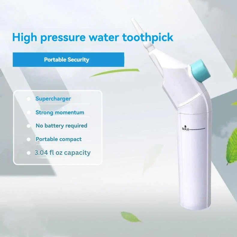 PORTABLE HIGH-PRESSURE WATER FLOSSER – PROFESSIONAL MOUTH IRRIGATOR FOR TEETH CLEANING-Black-Nora Luxe