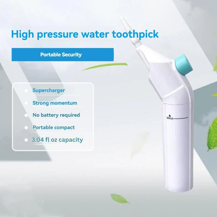 PORTABLE HIGH-PRESSURE WATER FLOSSER – PROFESSIONAL MOUTH IRRIGATOR FOR TEETH CLEANING-Black-Nora Luxe