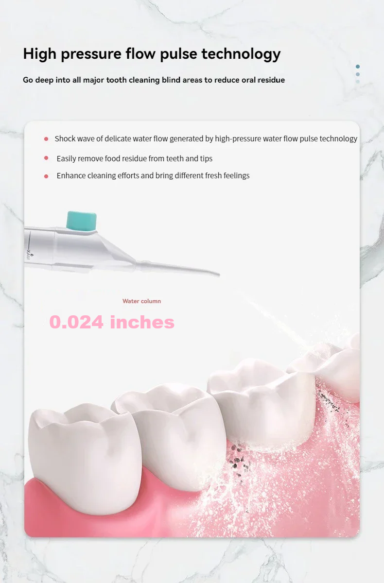 PORTABLE HIGH-PRESSURE WATER FLOSSER – PROFESSIONAL MOUTH IRRIGATOR FOR TEETH CLEANING-Black-Nora Luxe