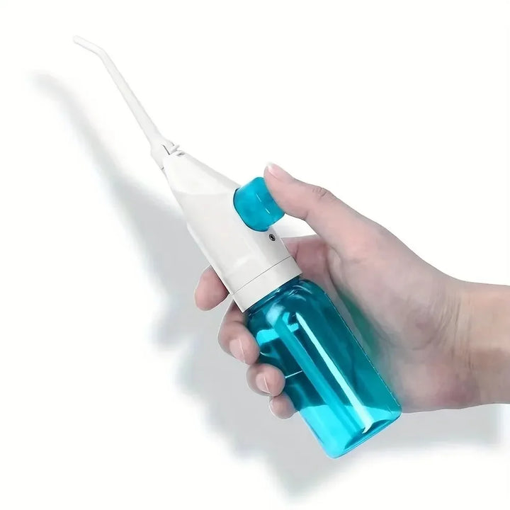 PORTABLE HIGH-PRESSURE WATER FLOSSER – PROFESSIONAL MOUTH IRRIGATOR FOR TEETH CLEANING-Blue-Nora Luxe