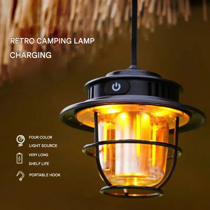 Portable LED Camping Lamp - VintaGlow-Nora Luxe