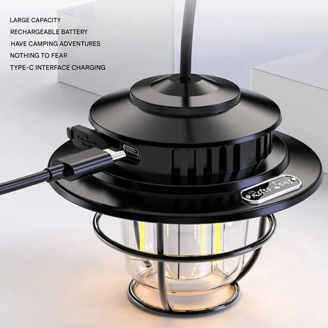 Portable LED Camping Lamp - VintaGlow-Nora Luxe