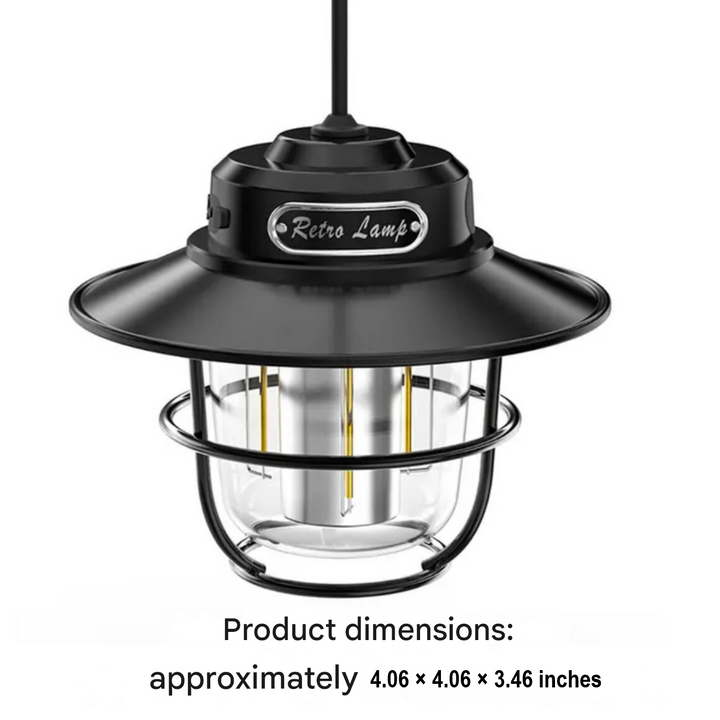 Portable LED Camping Lamp - VintaGlow-Nora Luxe