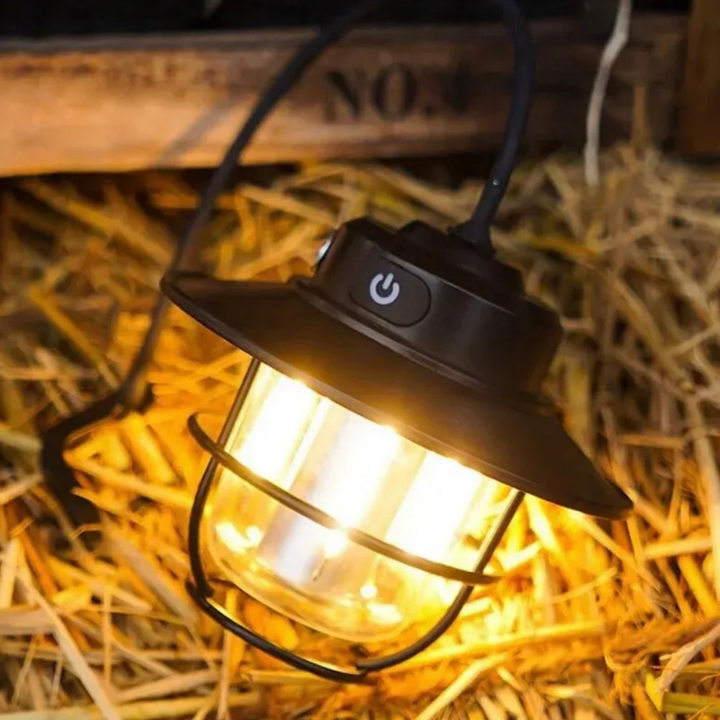 Portable LED Camping Lamp - VintaGlow-Nora Luxe
