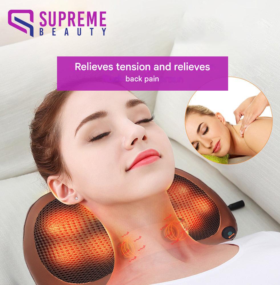 Portable Massage Cushion with Deep Shiatsu Massage - ThermoRelax Pro-Nora Luxe