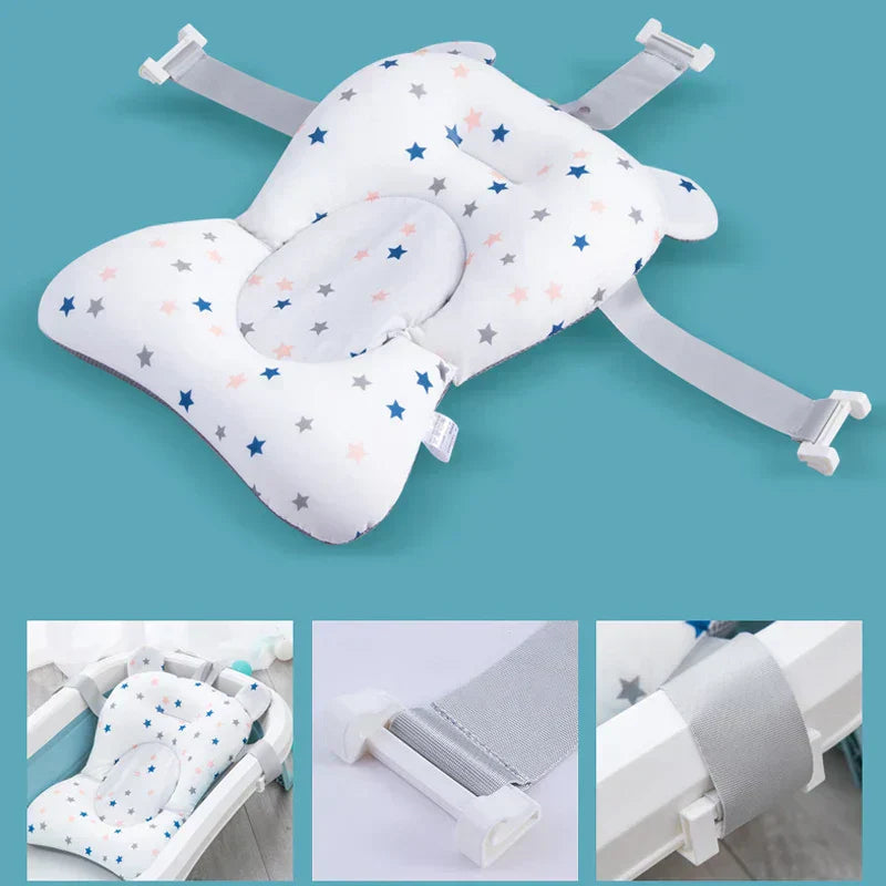 Portable Non-Slip Baby Bath Mat - SplashEase-White-Nora Luxe