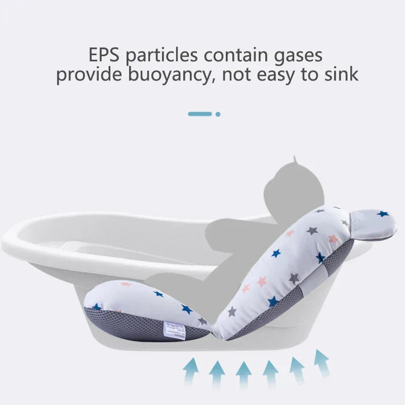 Portable Non-Slip Baby Bath Mat - SplashEase-White-Nora Luxe