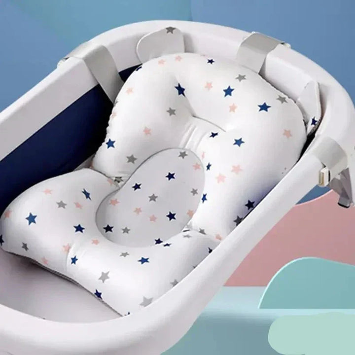Portable Non-Slip Baby Bath Mat - SplashEase-White-Nora Luxe