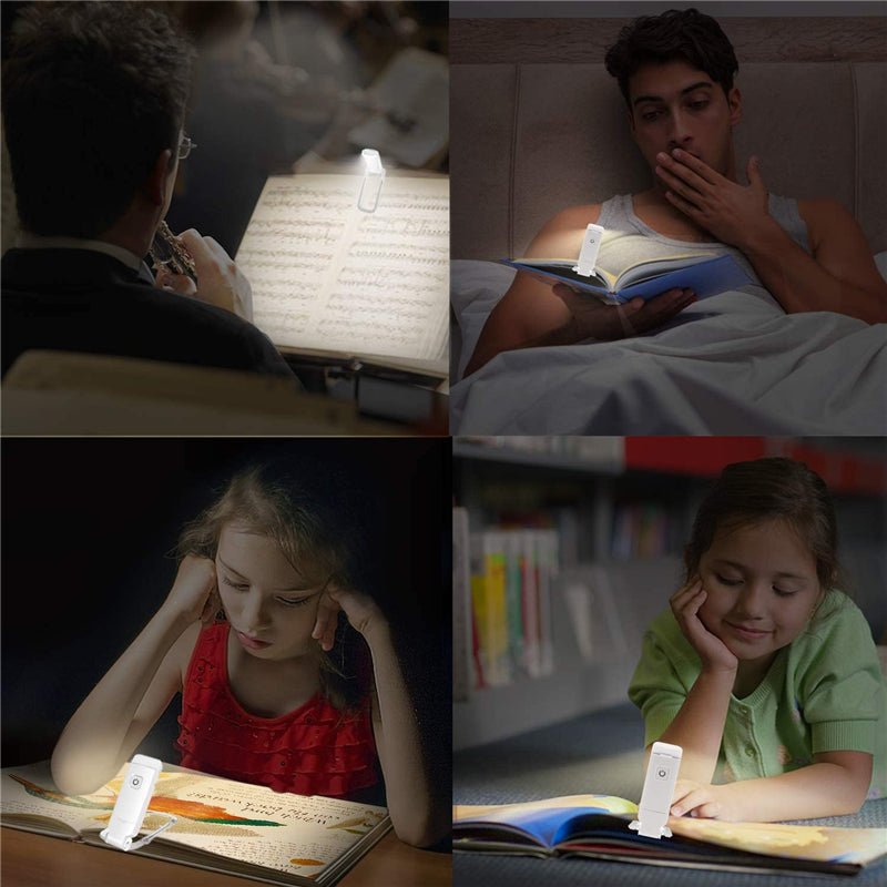 Portable Reading Lamp - LumaRead-White-Nora Luxe