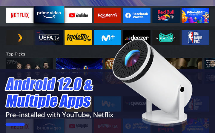 Portable Smart Projector - VisionCast 130X-Nora Luxe