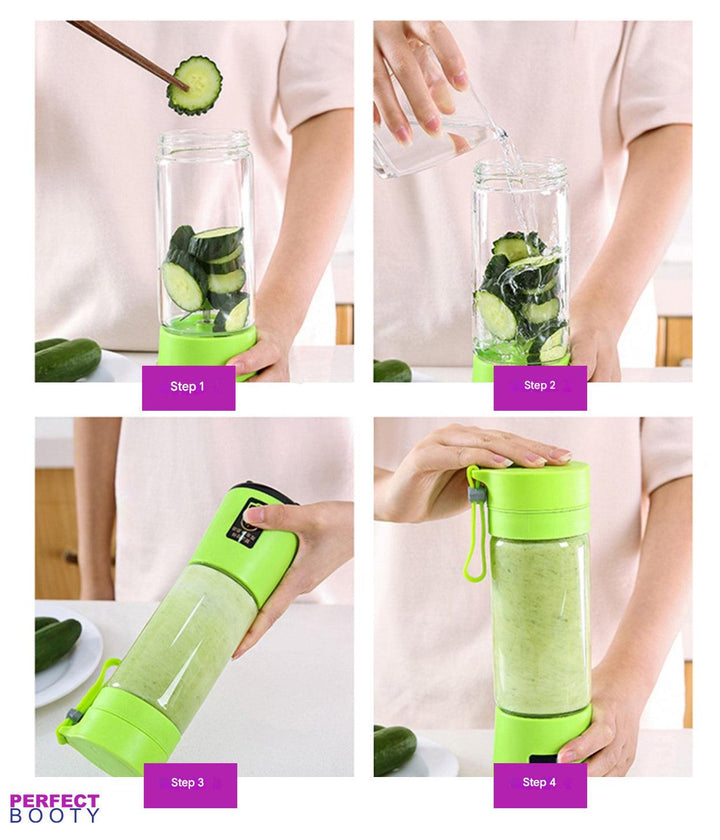 Portable Smoothie Maker with Drink Function - FreshBlend To-Go-Pink-Nora Luxe