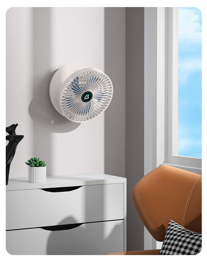 Portable Table Fan - AirFlowPro-White-Wireless-Nora Luxe