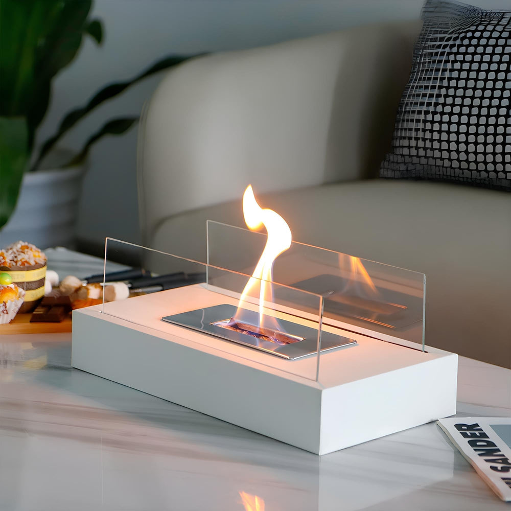 Portable Table Fireplace - LumaFlame-Black-Nora Luxe