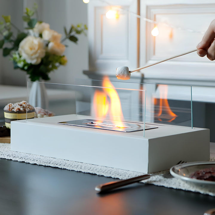 Portable Table Fireplace - LumaFlame-Black-Nora Luxe