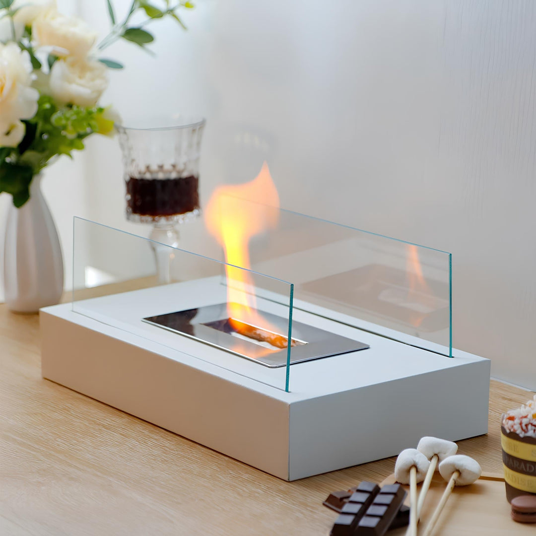 Portable Table Fireplace - LumaFlame-Black-Nora Luxe