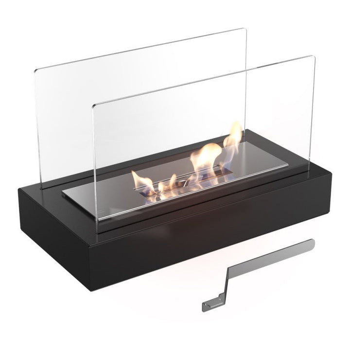Portable Table Fireplace - LumaFlame-Black-Nora Luxe