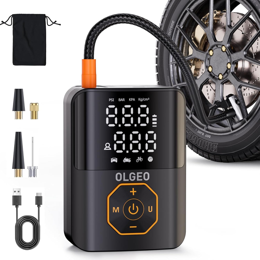 Portable Tire Pump - 18000mAh Air Compressor for Cars and Motorcycles-Nora Luxe