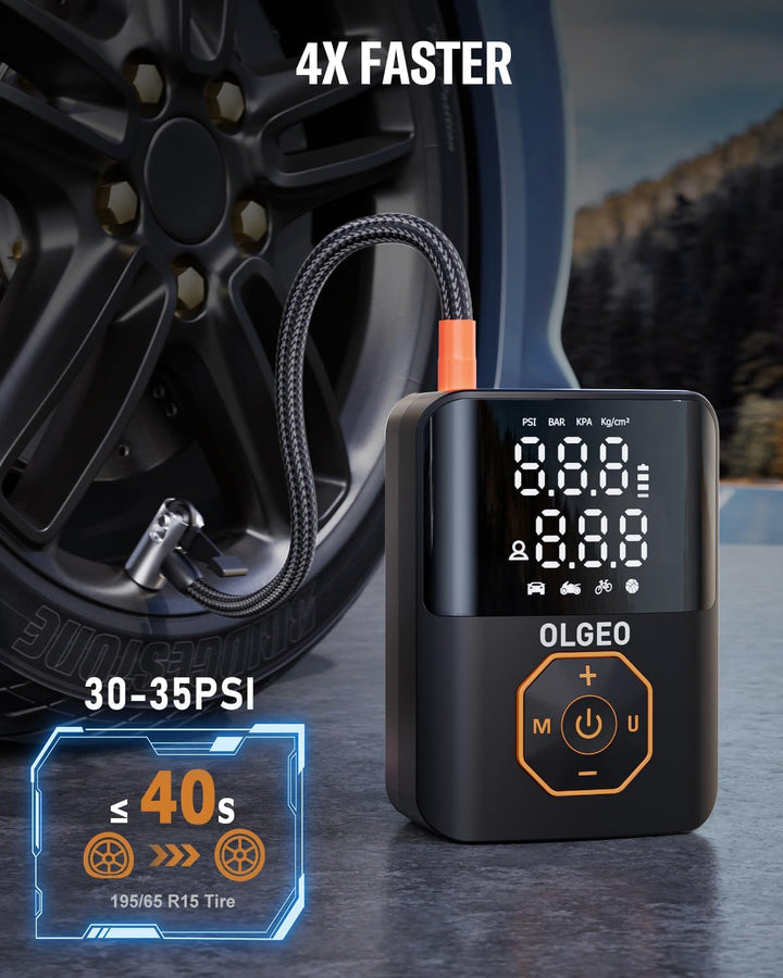 Portable Tire Pump - 18000mAh Air Compressor for Cars and Motorcycles-Nora Luxe
