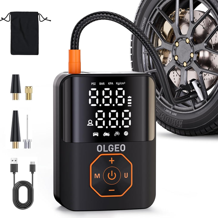 Portable Tire Pump - 18000mAh Air Compressor for Cars and Motorcycles-Nora Luxe