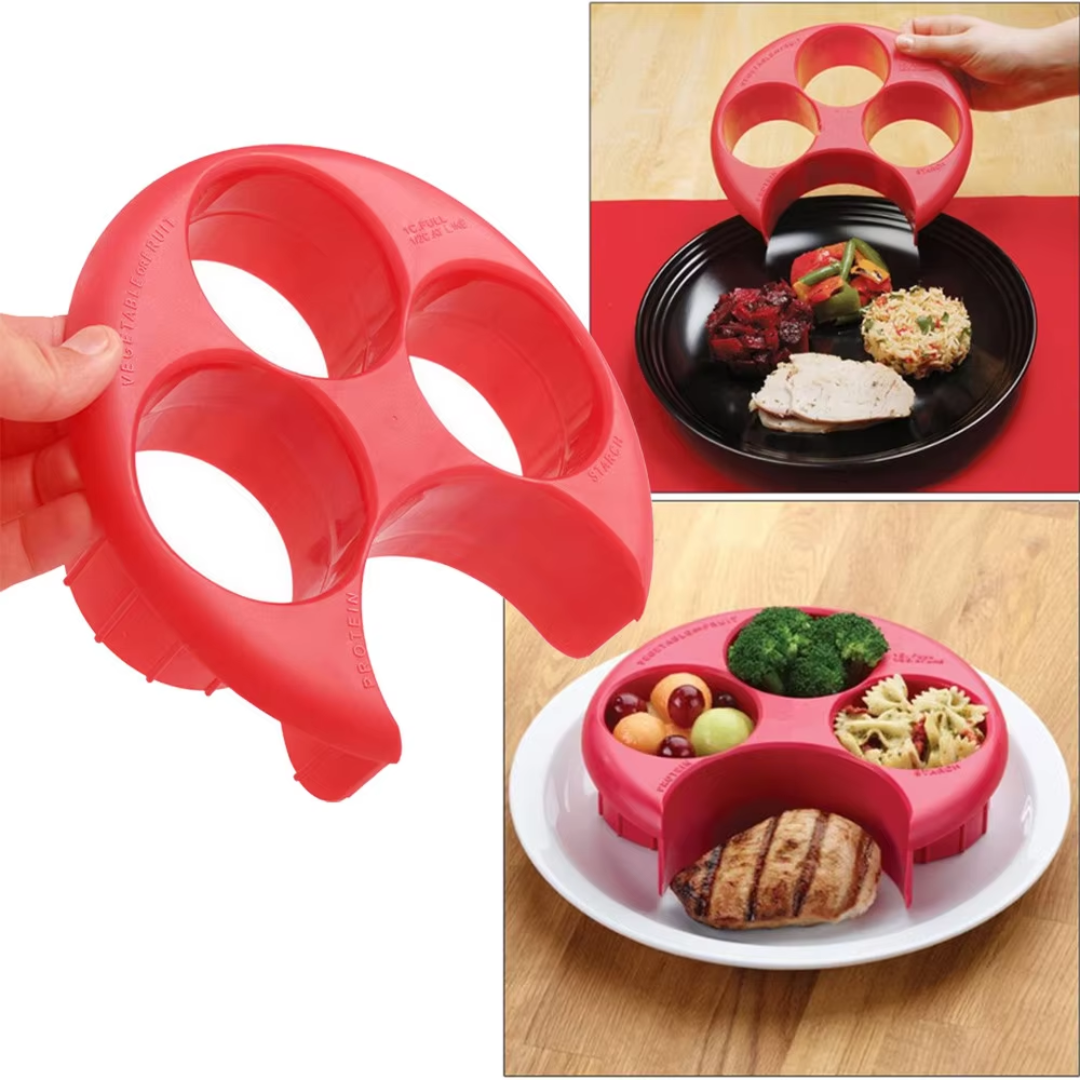 Portion Control Board & Container Set-Red-Nora Luxe