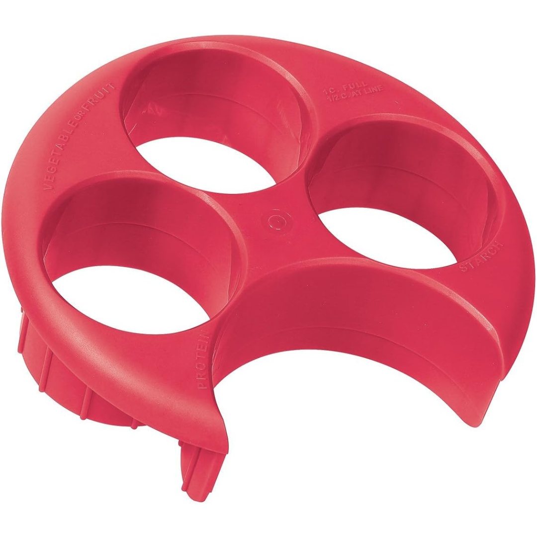 Portion Control Board & Container Set-Red-Nora Luxe