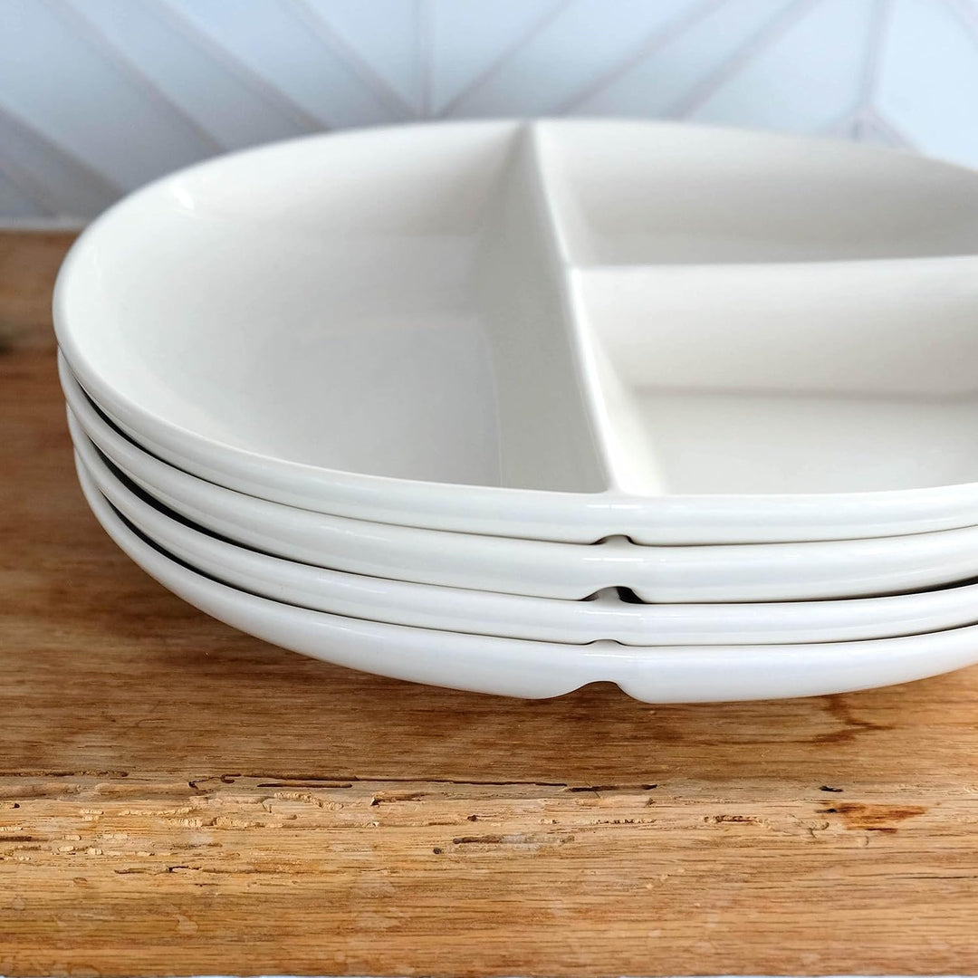 Portion Control Board for Diabetic & Bariatric Diet - Porcelain-1-Nora Luxe
