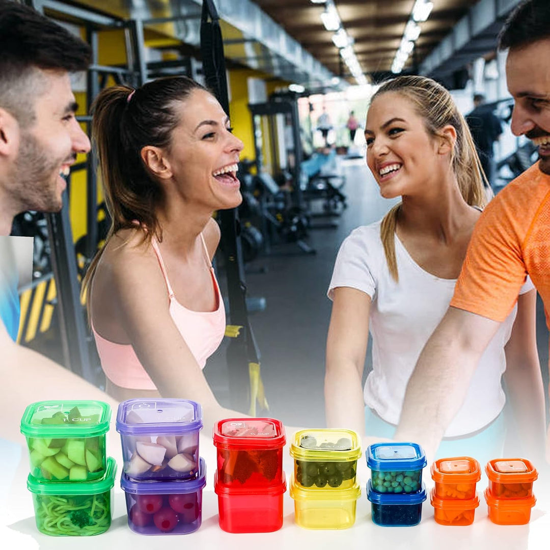 Portion Control Containers (14-Piece Set) - 21 Day Fix for Weight Loss-Nora Luxe