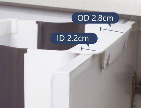 Practical Wall Waste Bin - CleanFold-White-Nora Luxe