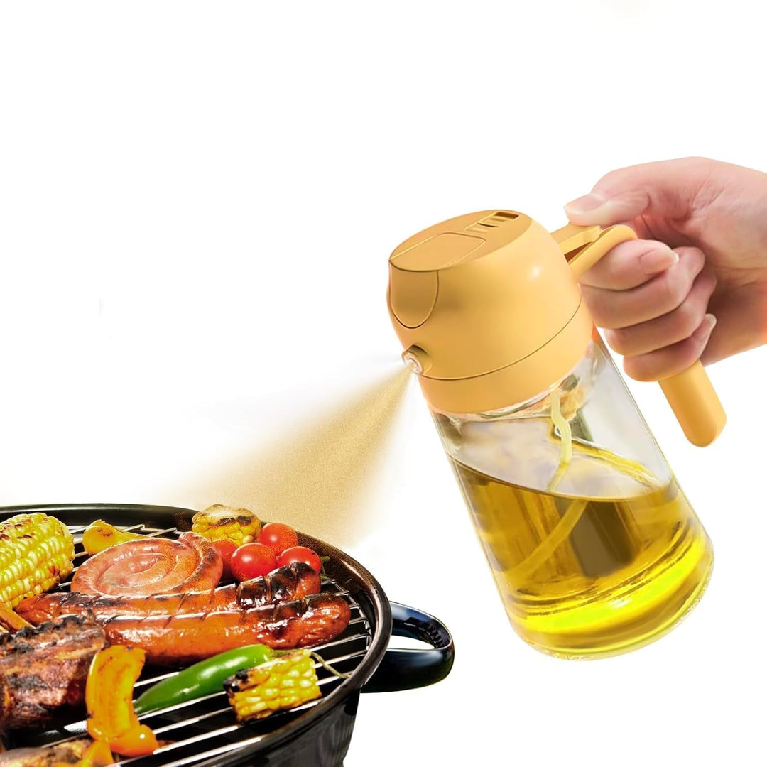 Premium 2-in-1 Olive Oil Spray - DualSpray-Orange-Nora Luxe