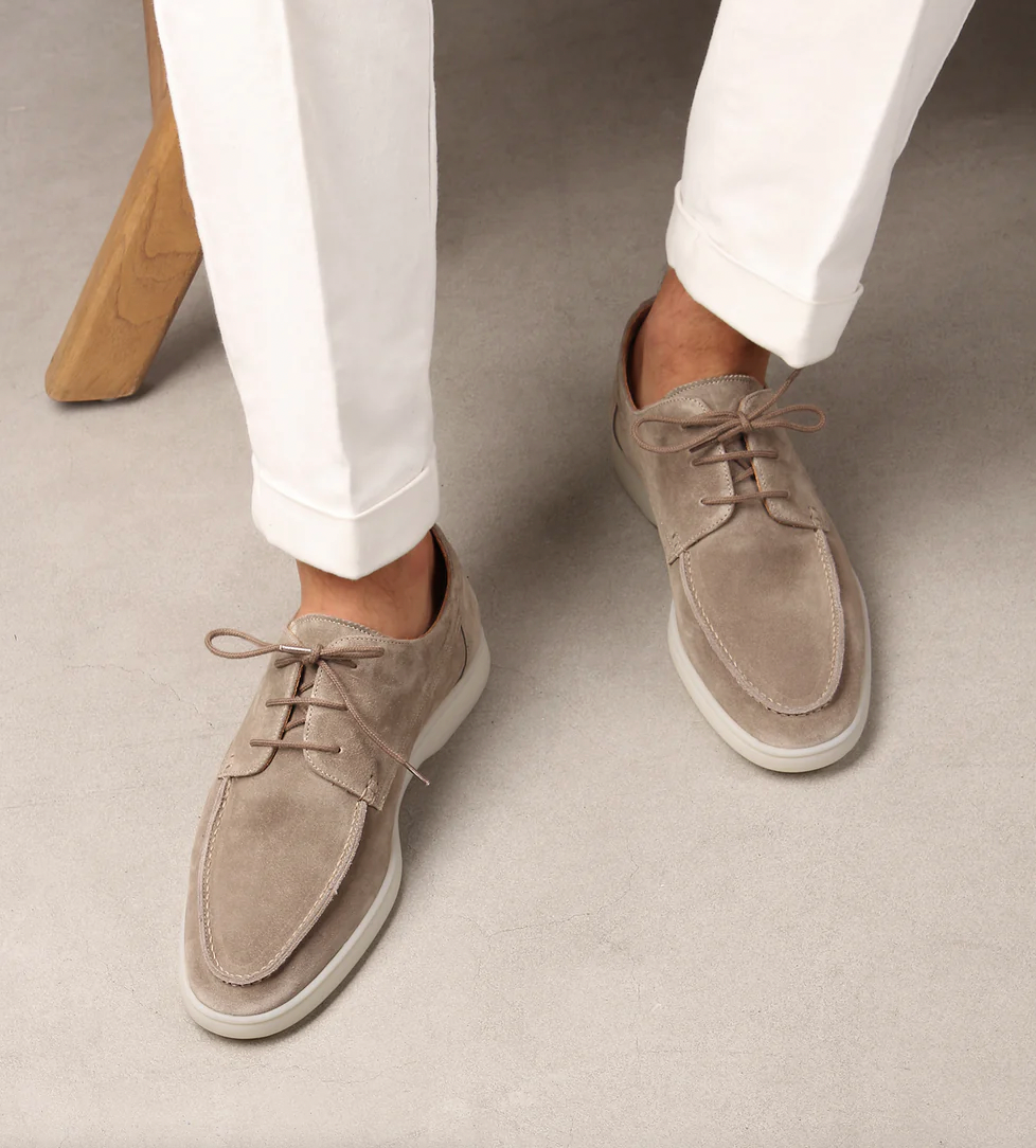 Premium Leather Loafers for Men - Antonio-Light beige-5.0-Nora Luxe