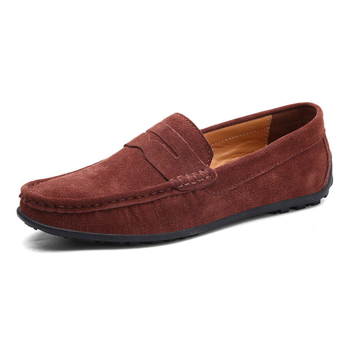 Premium leather shoes for men – Leandro-Chestnut brown-5.5-Nora Luxe