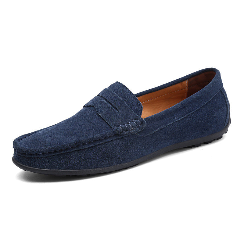 Premium leather shoes for men – Leandro-Dark blue-5.5-Nora Luxe