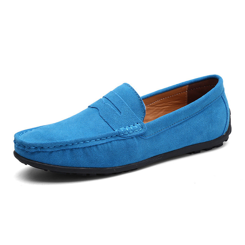 Premium leather shoes for men – Leandro-Light blue-5.5-Nora Luxe