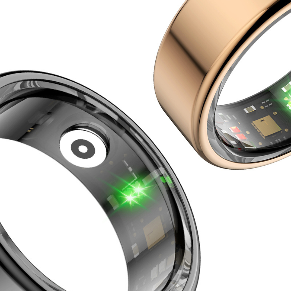 Premium Smart Fitness Ring - HealthRing-Silver-8-Nora Luxe