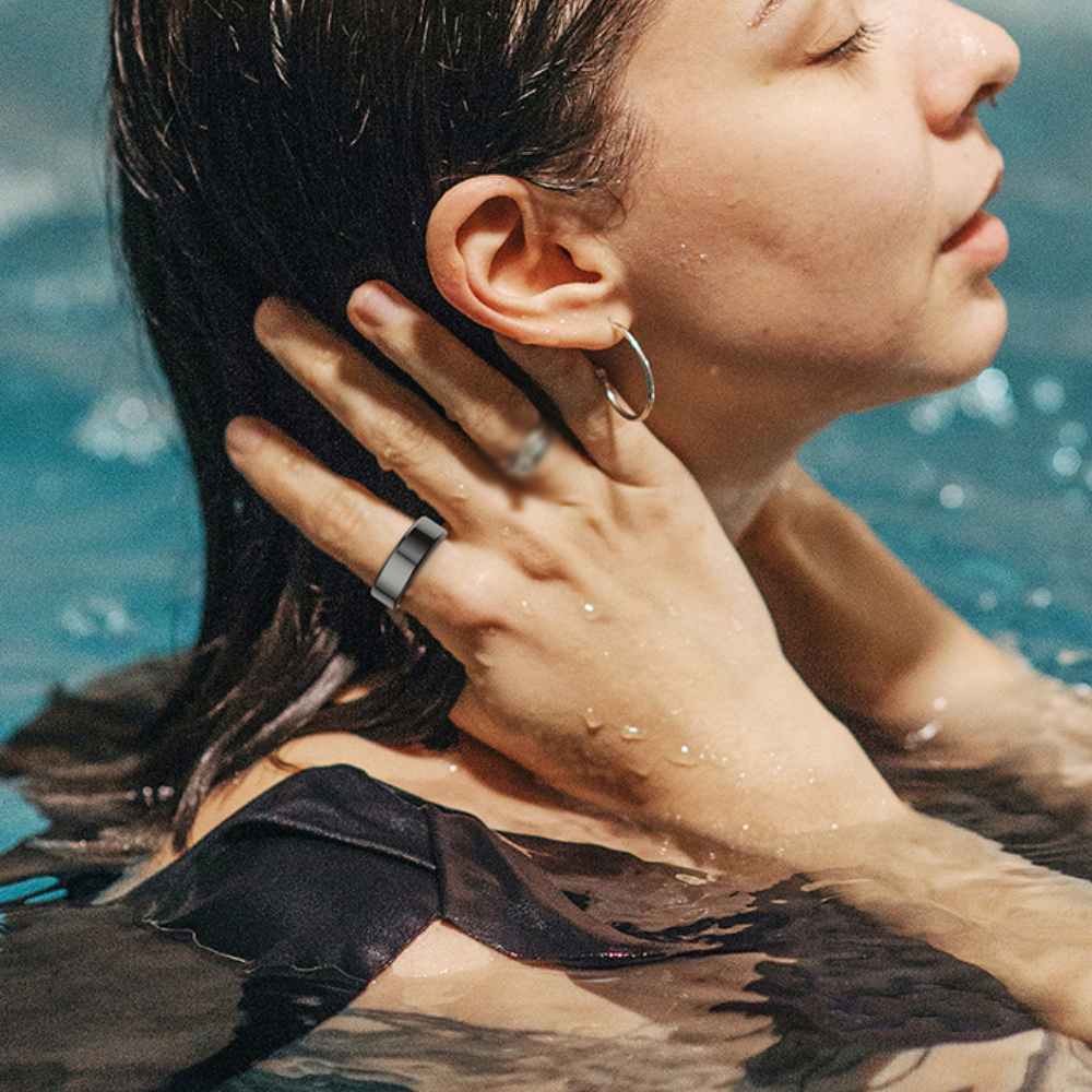 Premium Smart Fitness Ring - HealthRing-Silver-8-Nora Luxe