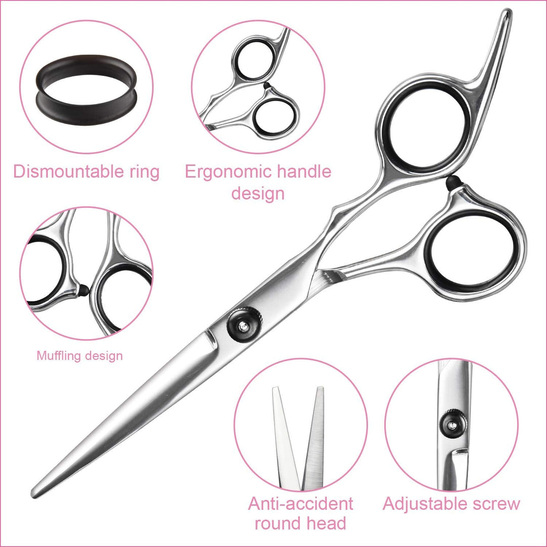 Professional Hair Cutting & Thinning Scissors Set-Black-Nora Luxe