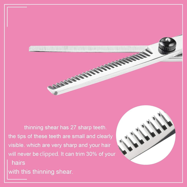 Professional Hair Cutting & Thinning Scissors Set-Black-Nora Luxe