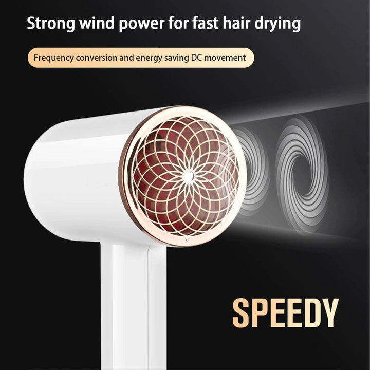 PROFESSIONAL HAIRDRYER 2400W WITH COLD AND HOT AIR - NEGATIVE IONS - POWERFUL HAIR DRYER FOR SALON RESULTS-Black-Nora Luxe
