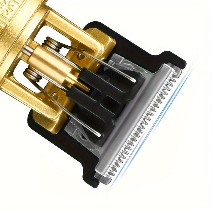 PROFESSIONAL RECHARGEABLE CLIPPER – VINTAGE STYLE FOR PRECISE TRIMMING-Gold-Nora Luxe