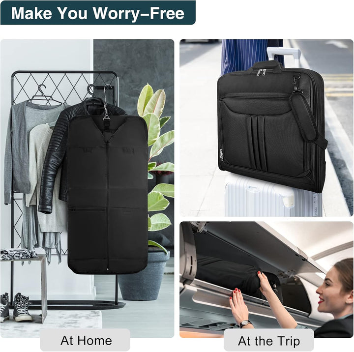 Foldable Waterproof Travel Garment Bag – Carry-On Suit Organiser with Strap