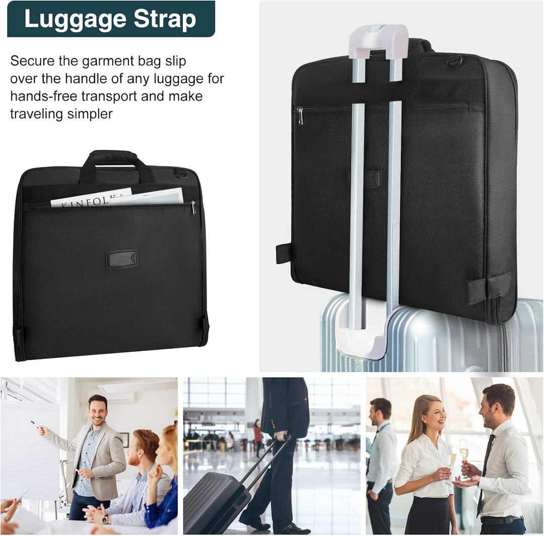 Foldable Waterproof Travel Garment Bag – Carry-On Suit Organiser with Strap