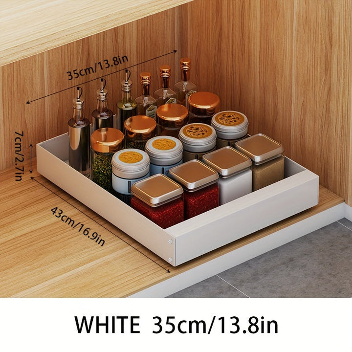 Pull-Out Kitchen Cabinet Organizer - Lina-Black-9.84 inches-Nora Luxe