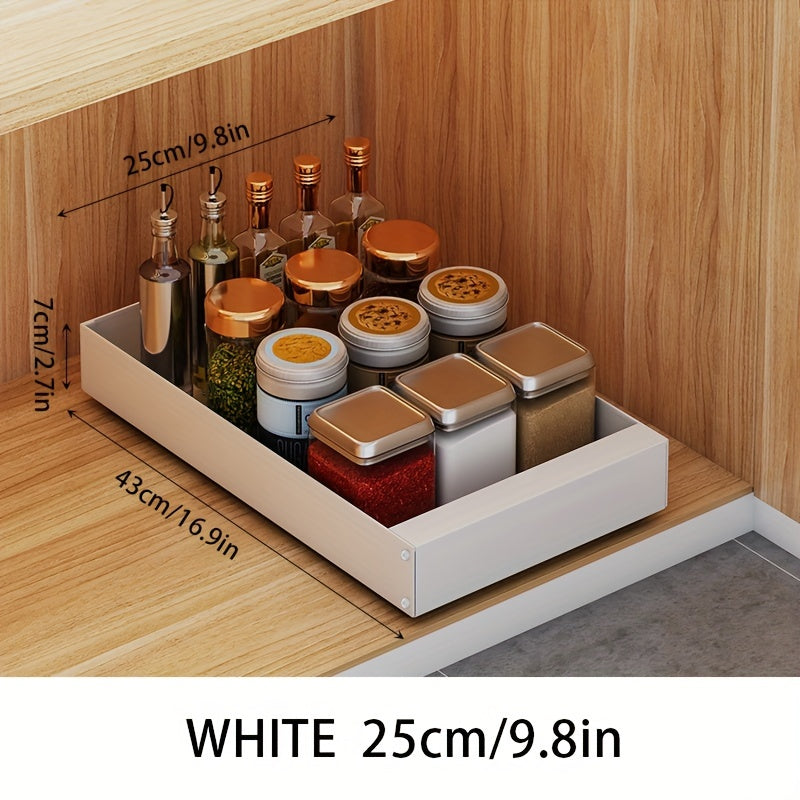 Pull-Out Kitchen Cabinet Organizer - Lina-Black-9.84 inches-Nora Luxe