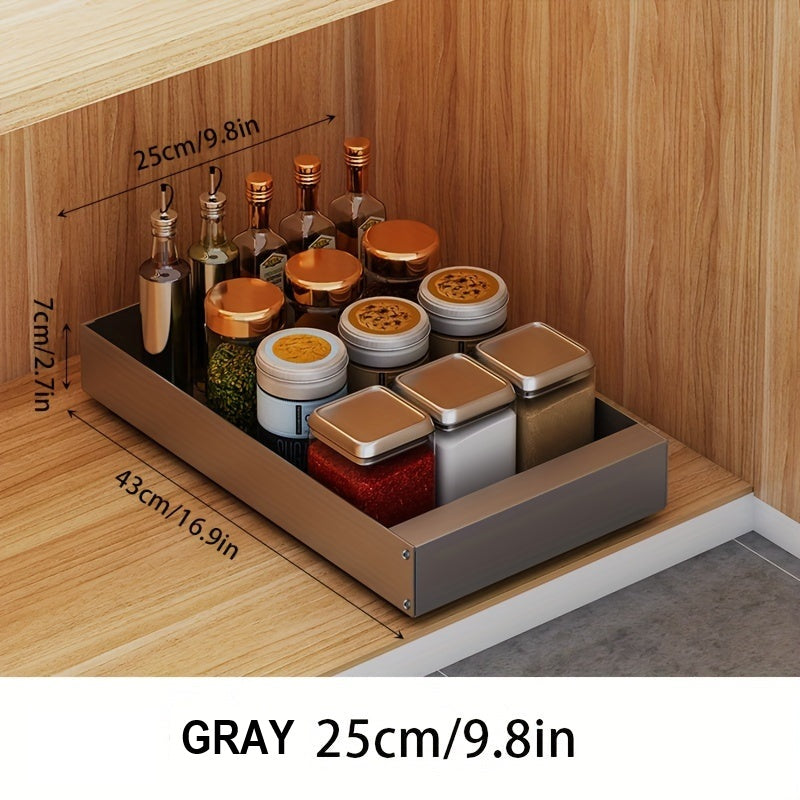 Pull-Out Kitchen Cabinet Organizer - Lina-Black-9.84 inches-Nora Luxe
